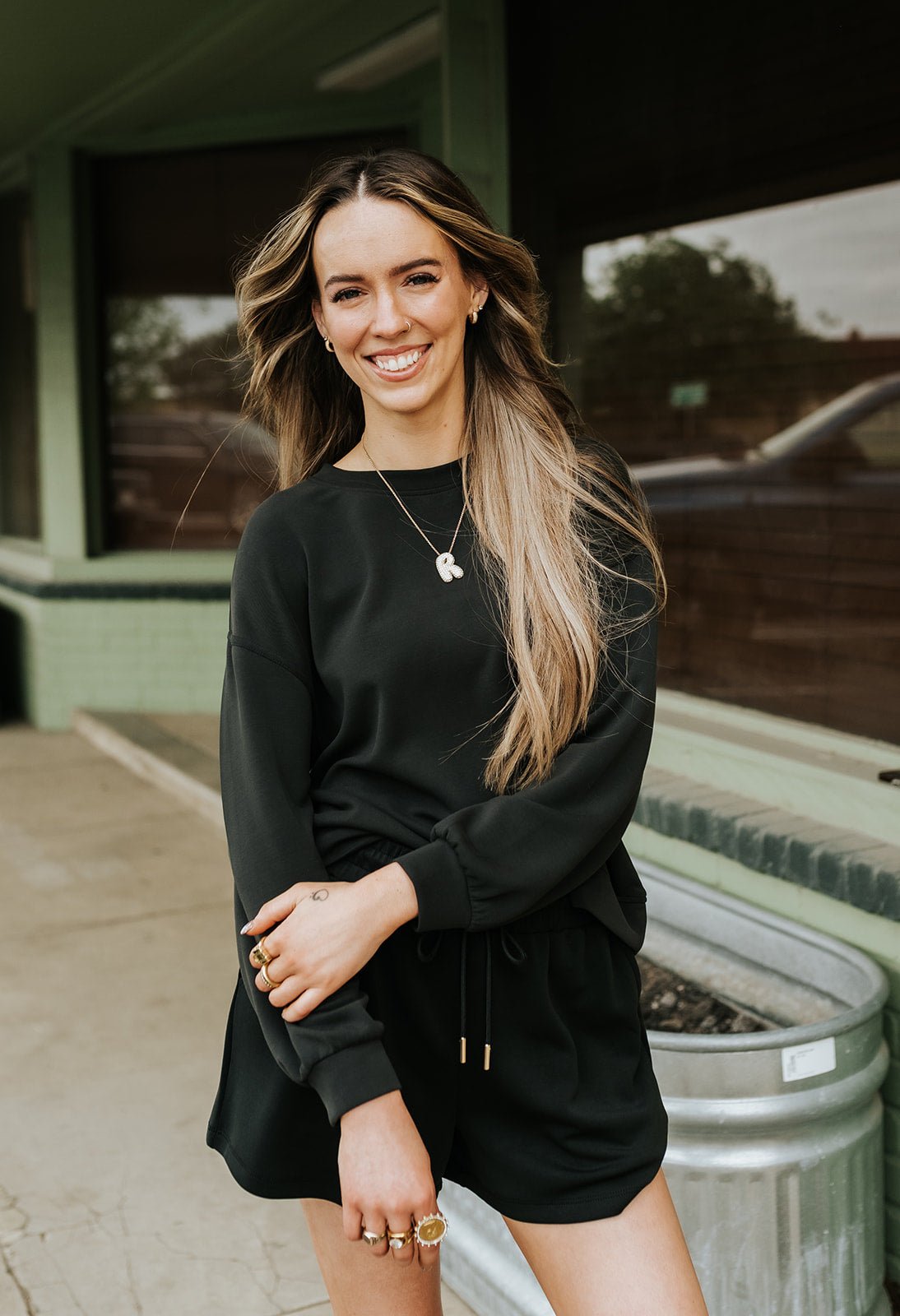 Stephie Black Short - Southern Soule Designs