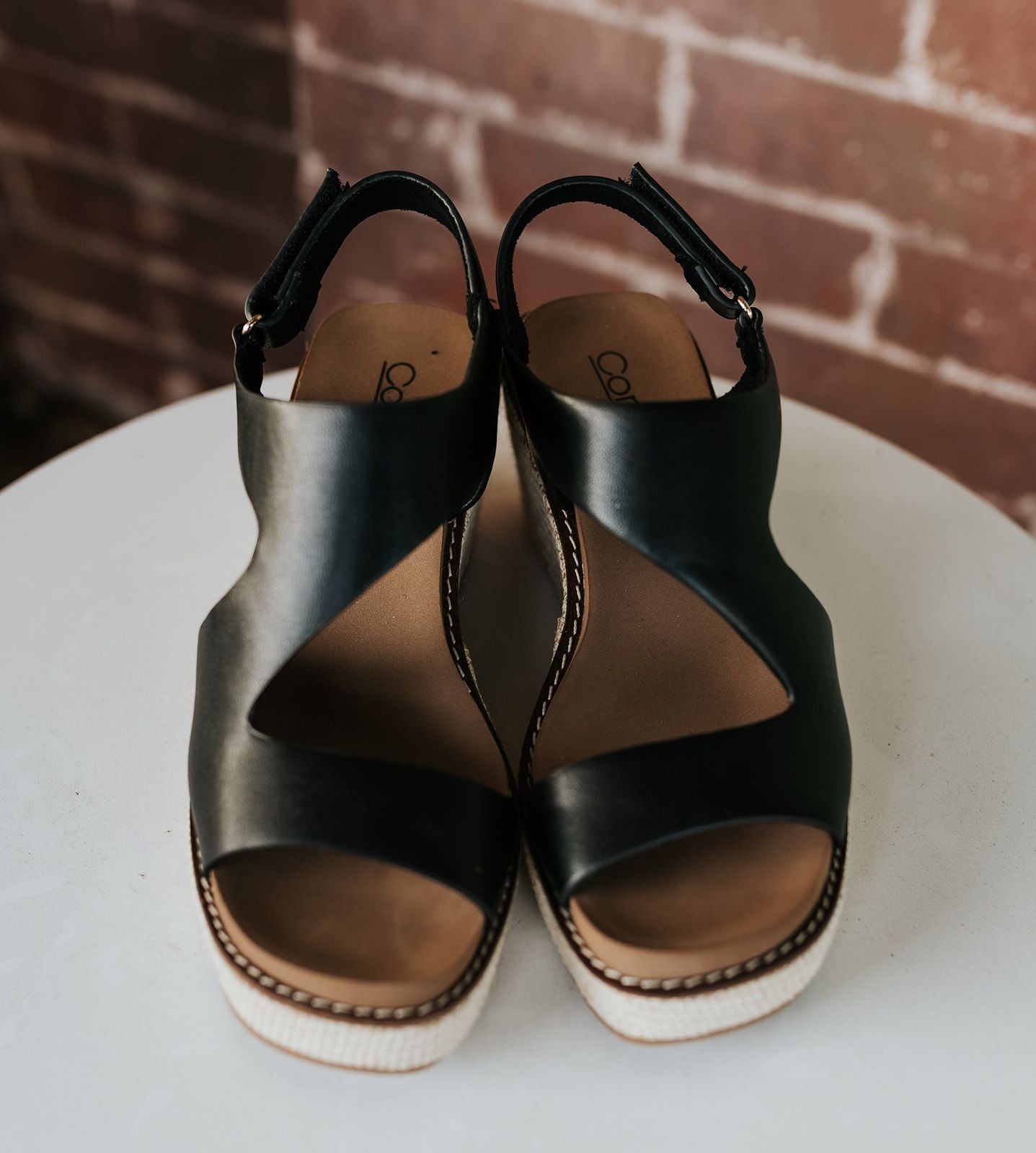 Steppin Out Black Wedge - Southern Soule Designs
