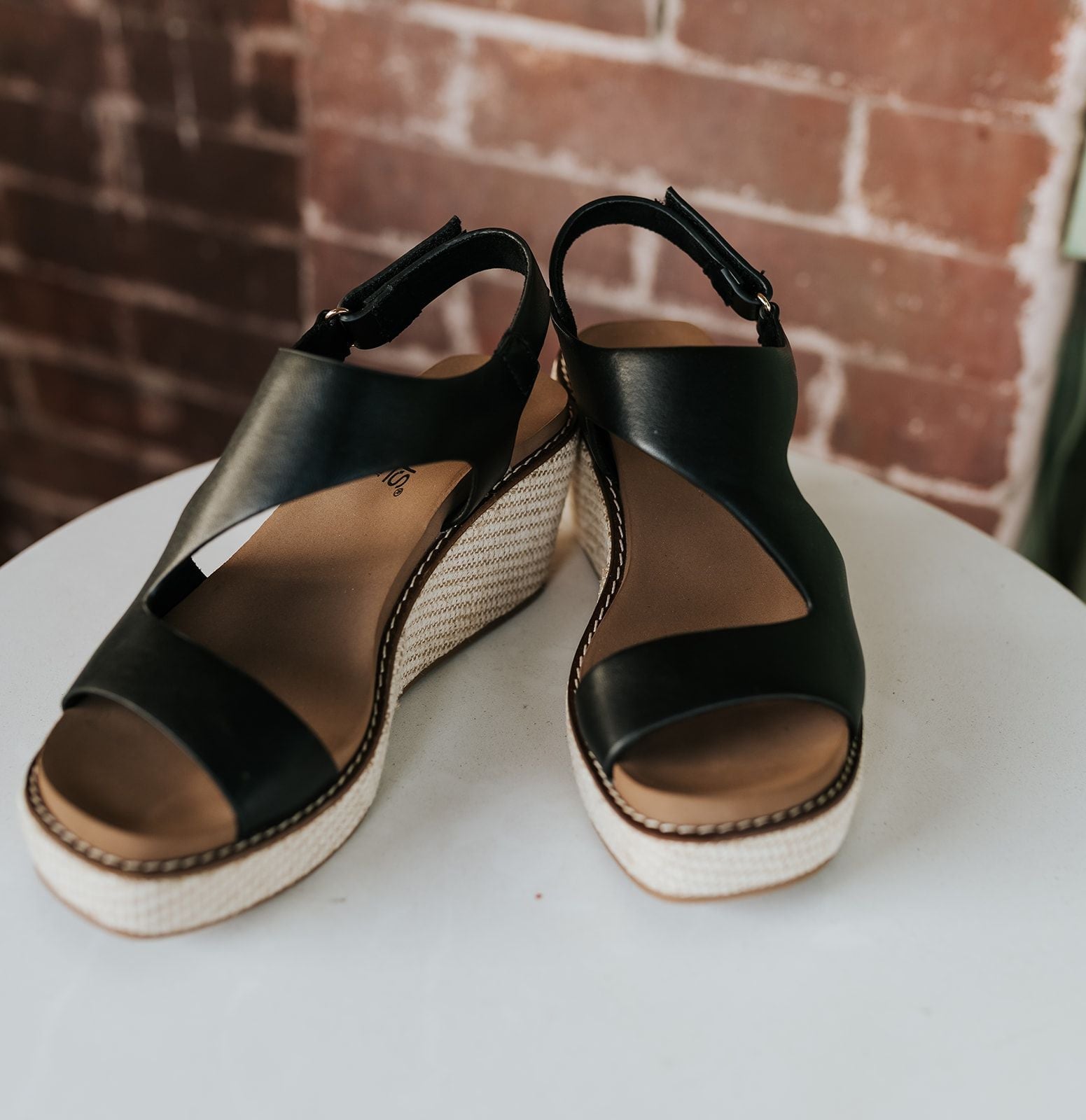 Steppin Out Black Wedge - Southern Soule Designs