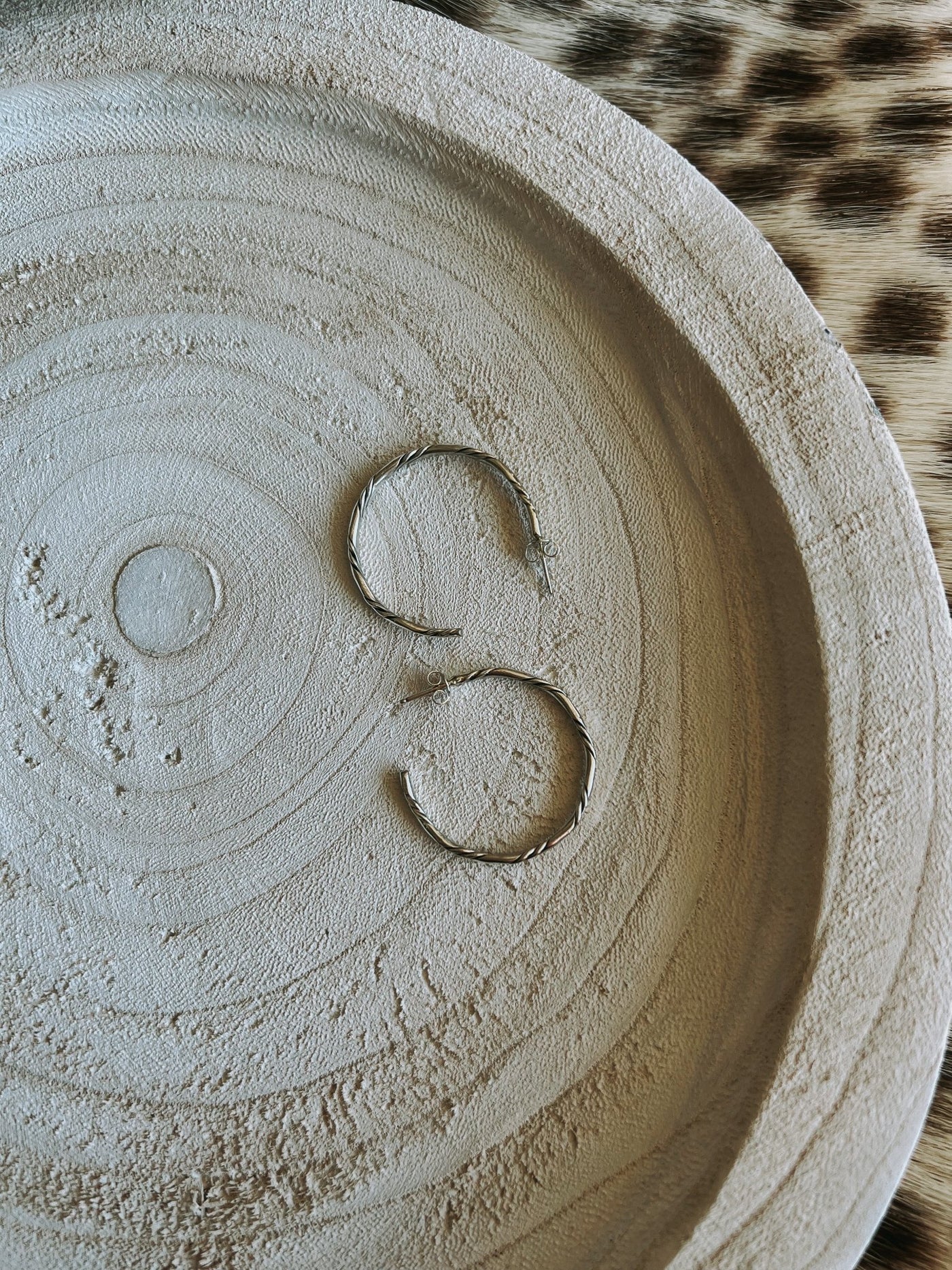 Sterling Silver Hoop Medium - Southern Soule Designs