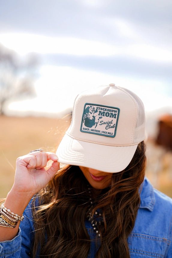 Stock Show Mom Social Club Trucker Hat - Southern Soule Designs