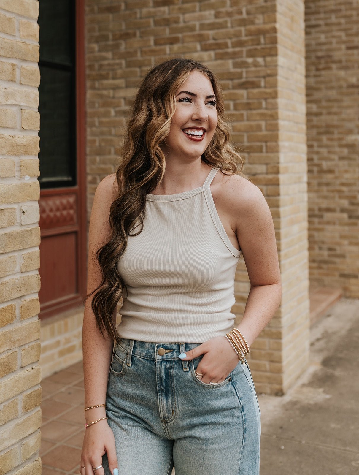 Stone Ribbed Tank Top ET5879 - Southern Soule Designs