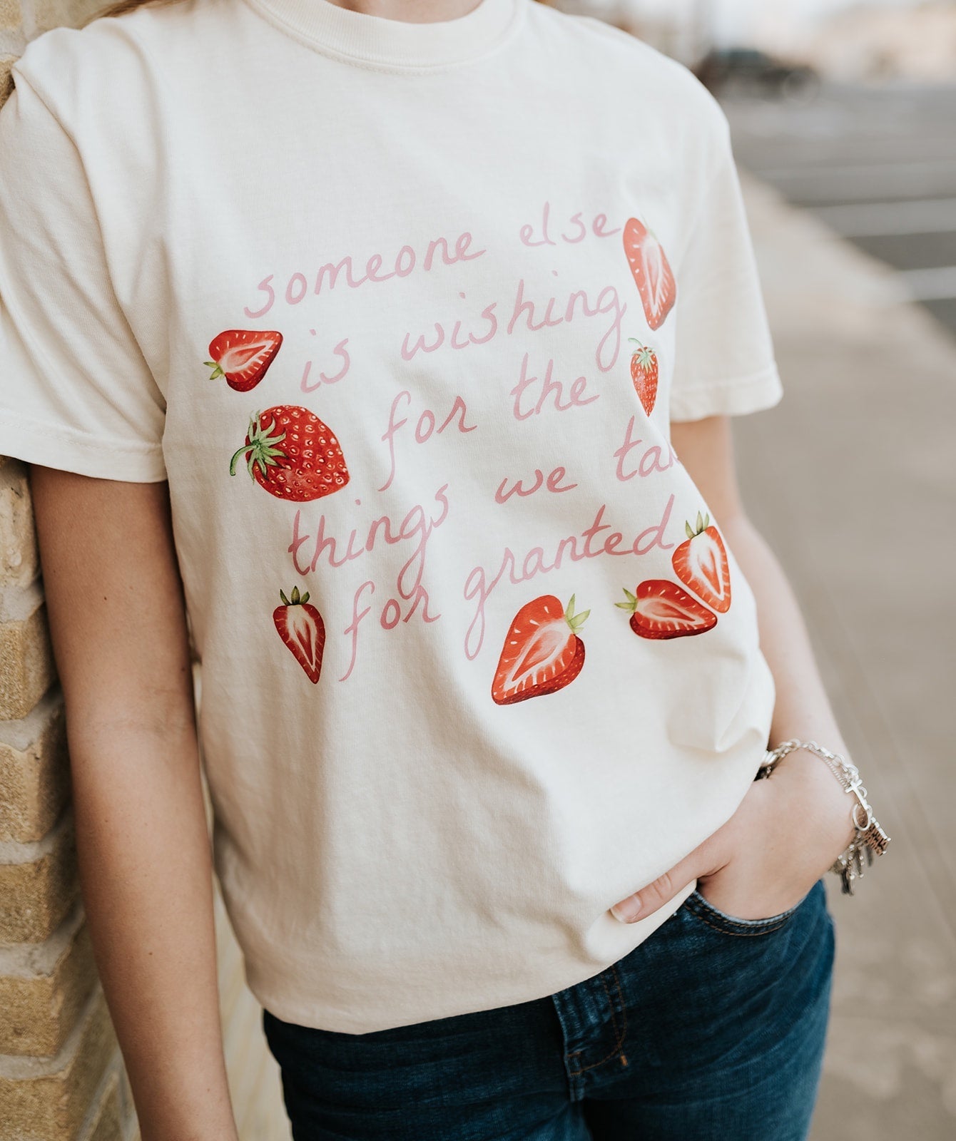 Strawberry Pink Graphic Tee - Southern Soule Designs