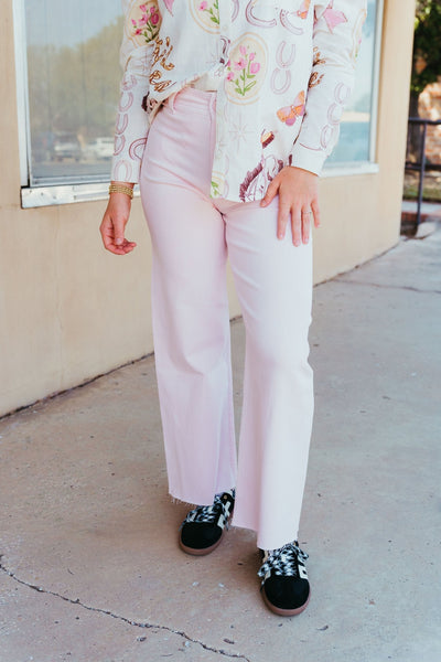 Strawberry Shake Straight Wide Leg Pants MMP623 - Southern Soule Designs