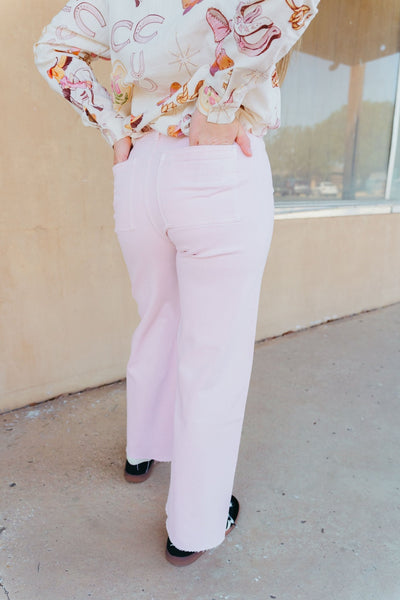 Strawberry Shake Straight Wide Leg Pants MMP623 - Southern Soule Designs