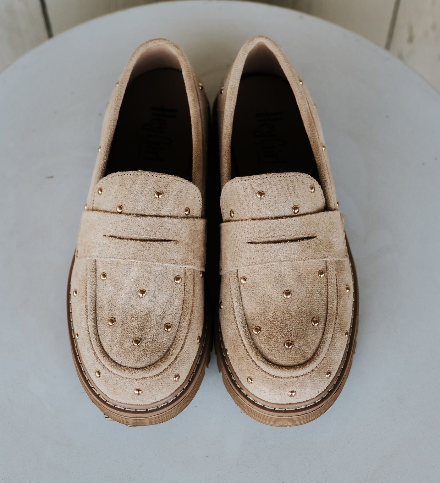 Stud Muffin Sand Faux Suede - Southern Soule Designs