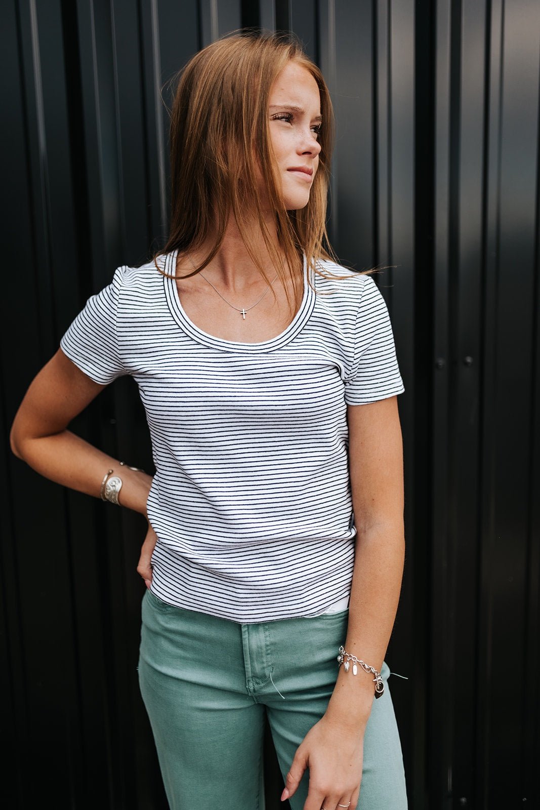 Studio Stripe Journee Tee - Southern Soule Designs