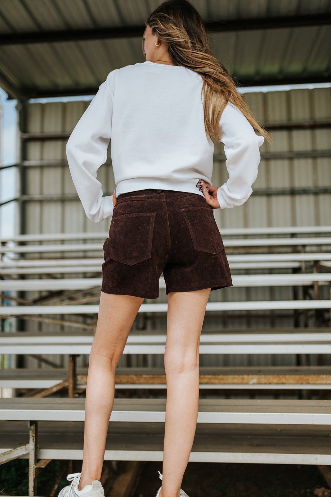 Suede High-Rise Shorts - RB1078 - Southern Soule Designs
