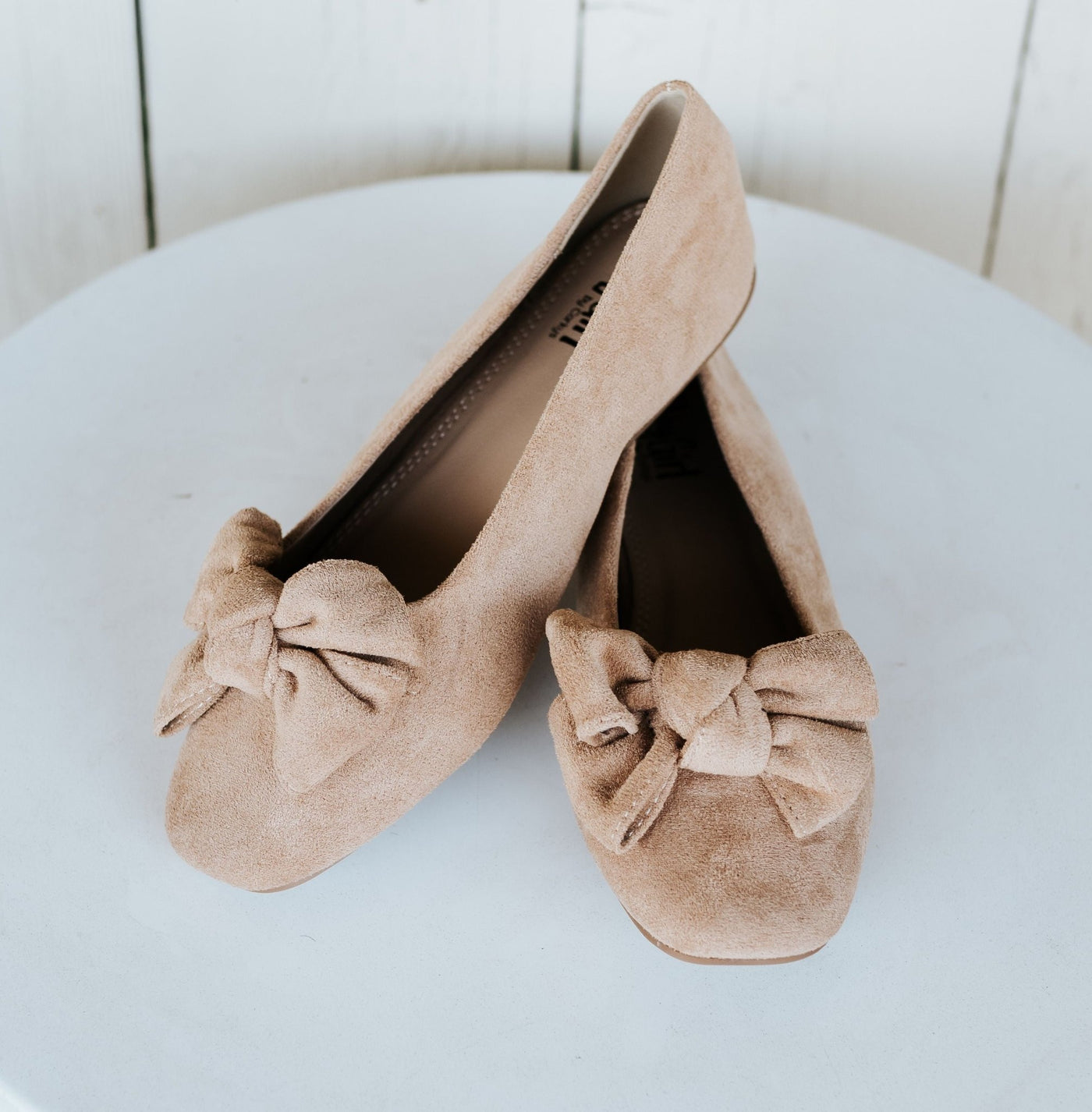 Sugar Rush Camel Faux Suede Flat - Southern Soule Designs