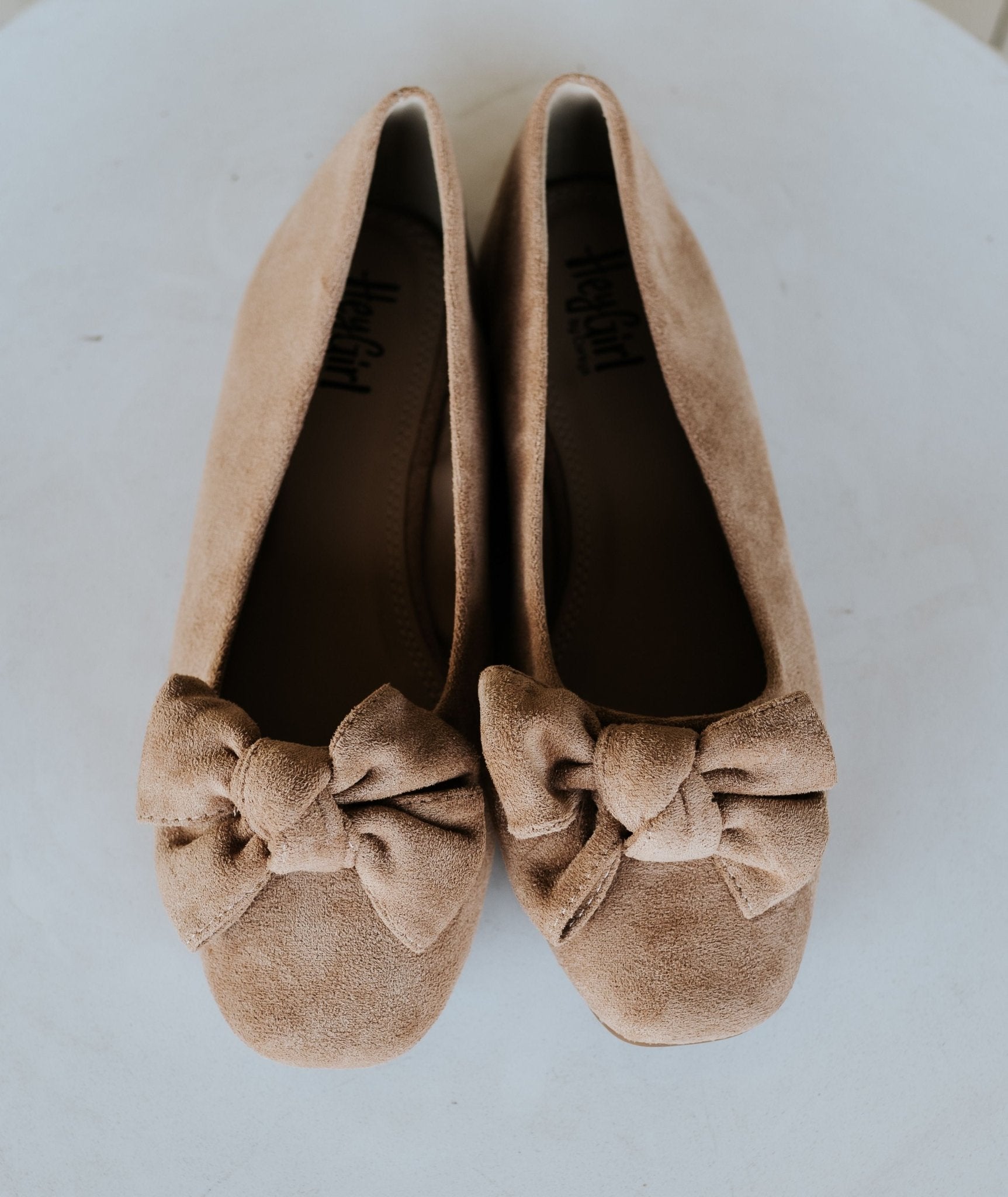 Sugar Rush Camel Faux Suede Flat - Southern Soule Designs