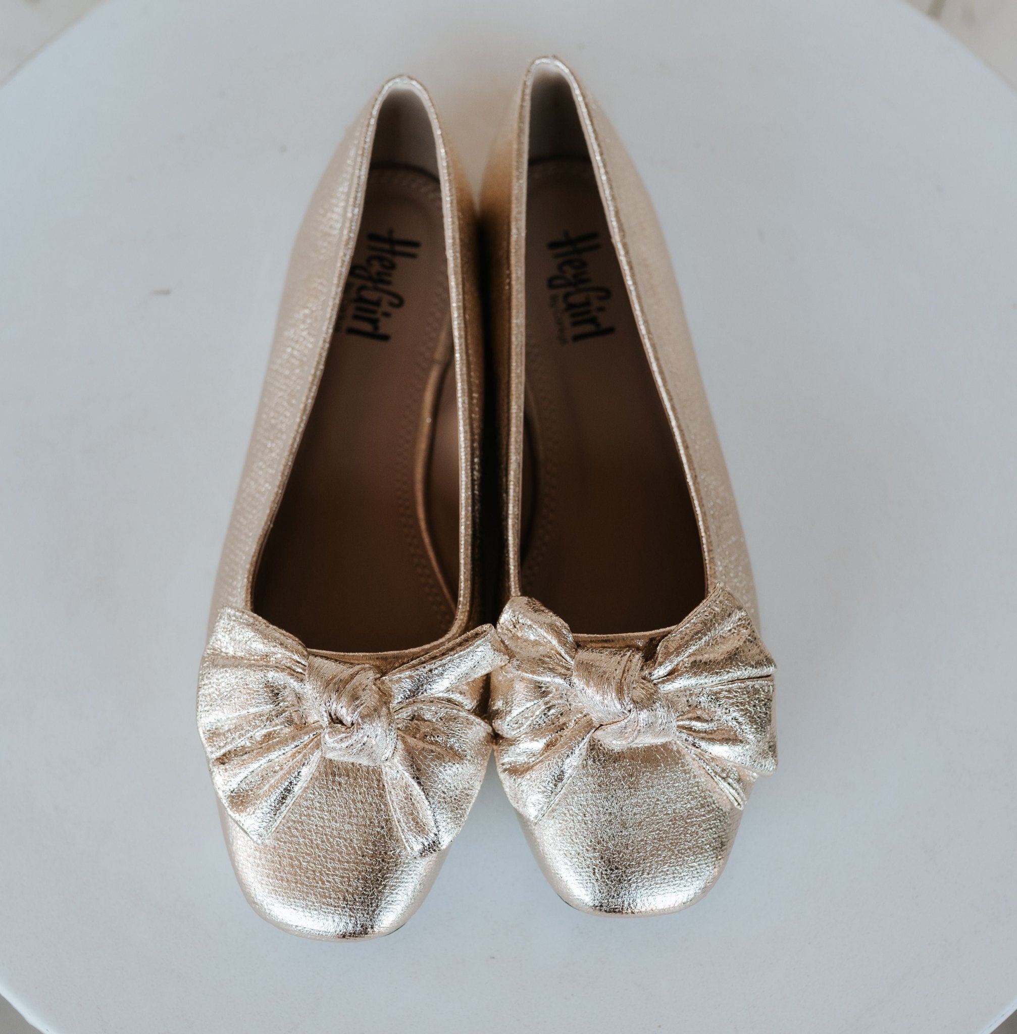 Sugar Rush Gold Crinkle Metallic Flat - Southern Soule Designs