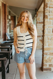 Summerland Denim Shorts Light Vintage Indigo ZS251301 - Southern Soule Designs