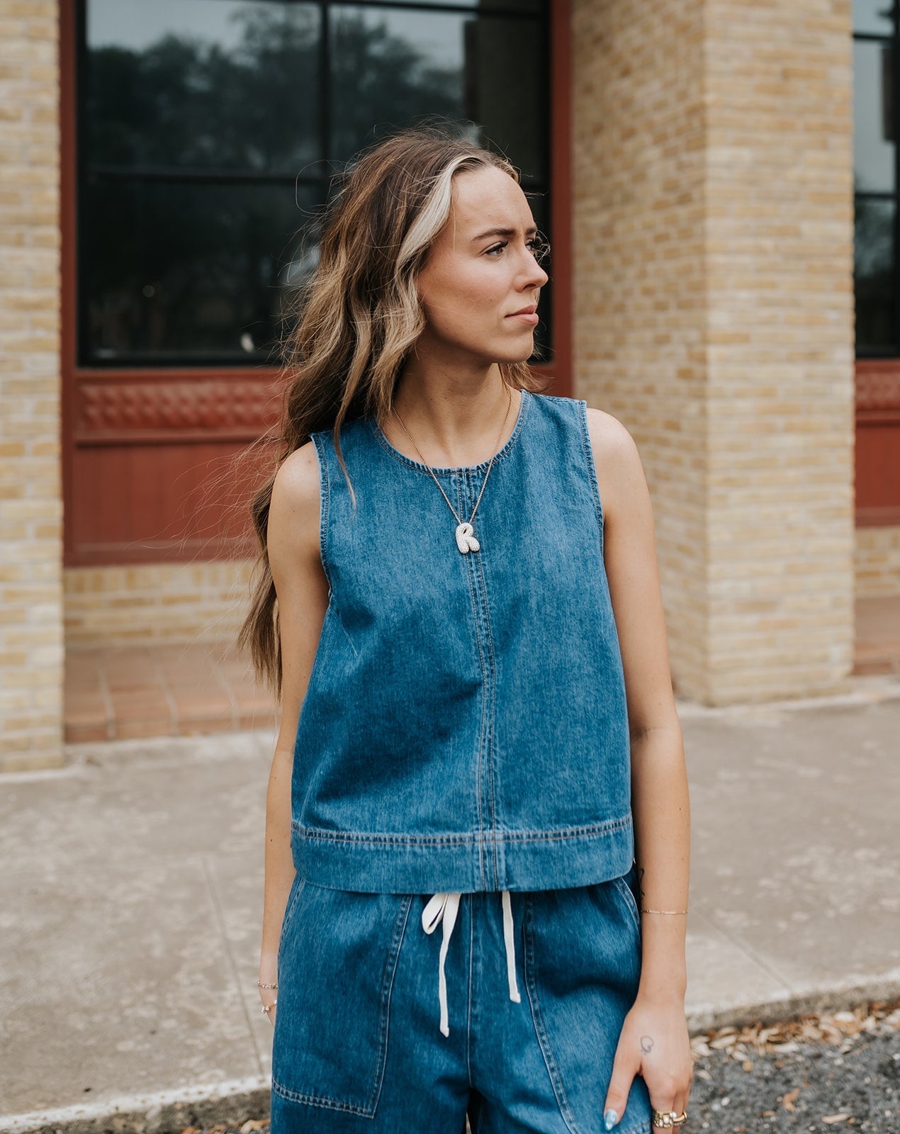 Sun Seeker Denim Tank Deep Water ZT261113 - Southern Soule Designs