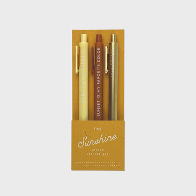 Sunshine Jotter Gel Pen Set - Southern Soule Designs