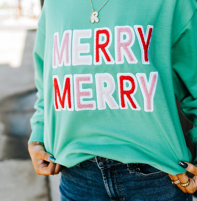 Sweatshirt Sarah Merry Merry - Southern Soule Designs