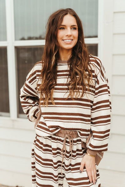 T54795 - 01 Brown/Cream Top - Southern Soule Designs