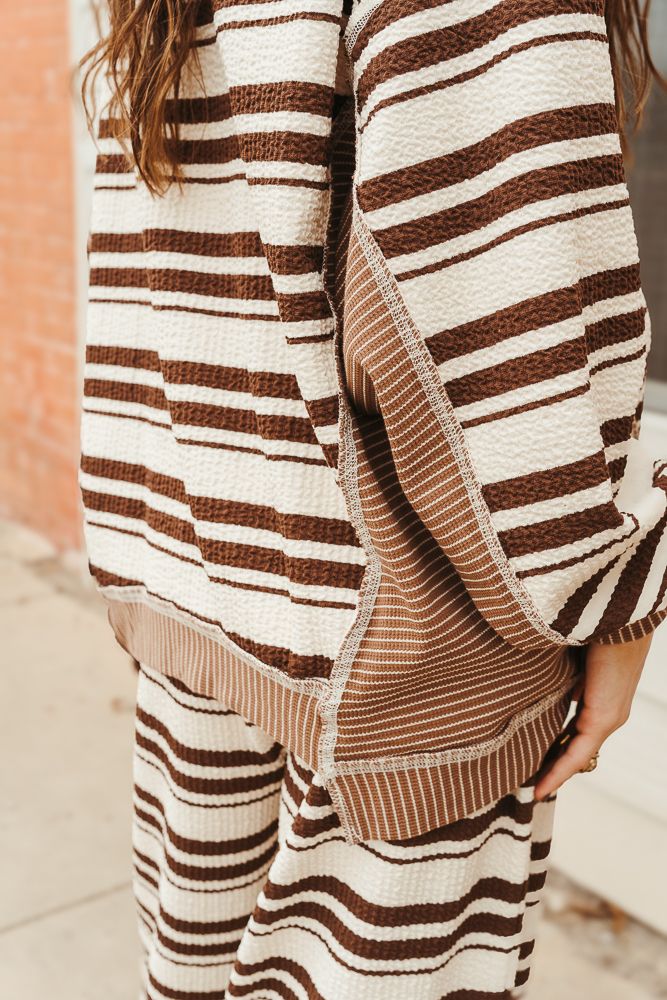 T54795 - 01 Brown/Cream Top - Southern Soule Designs