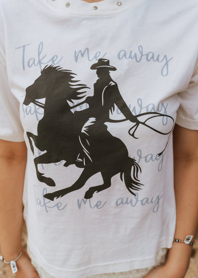 Take Me Away Wide Crop Tee 10030 - SR135 - Southern Soule Designs