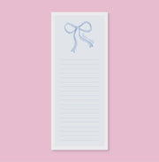 Take Note Blue Bow List Notepad - Southern Soule Designs