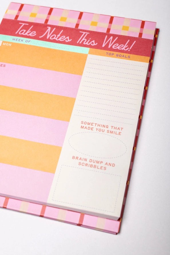 Take Notes This Week Desk Planner - Southern Soule Designs