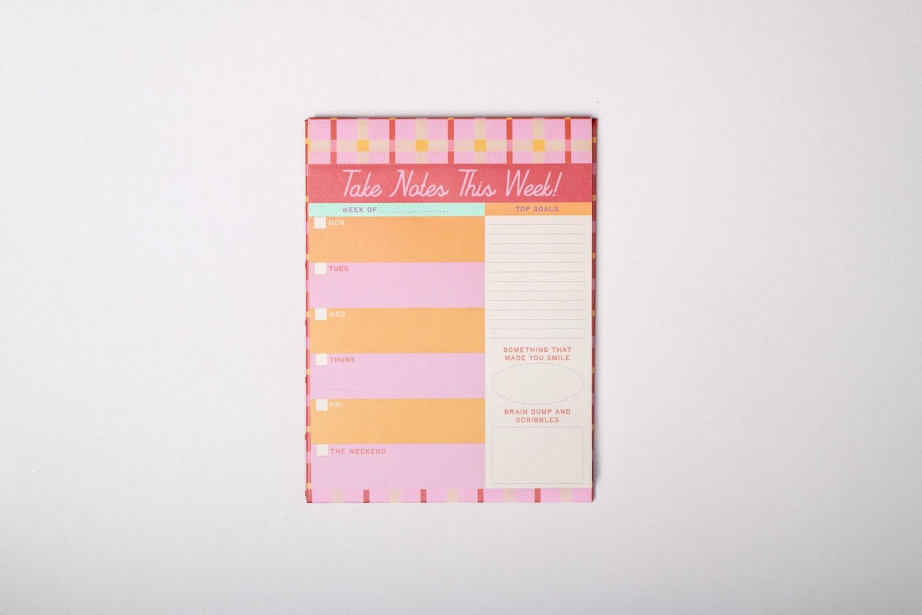Take Notes This Week Desk Planner – Southern Soule Designs