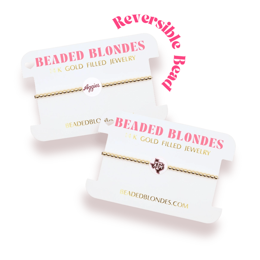 Tamu/Aggies Logo Gold Bracelet - Southern Soule Designs