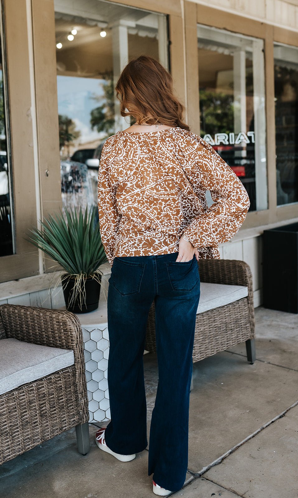 Tan Nomadia Button Up Top VOP11745 - Southern Soule Designs