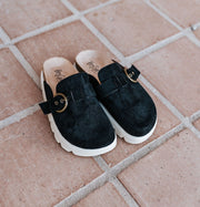 Tardy - Black Faux Suede - Southern Soule Designs