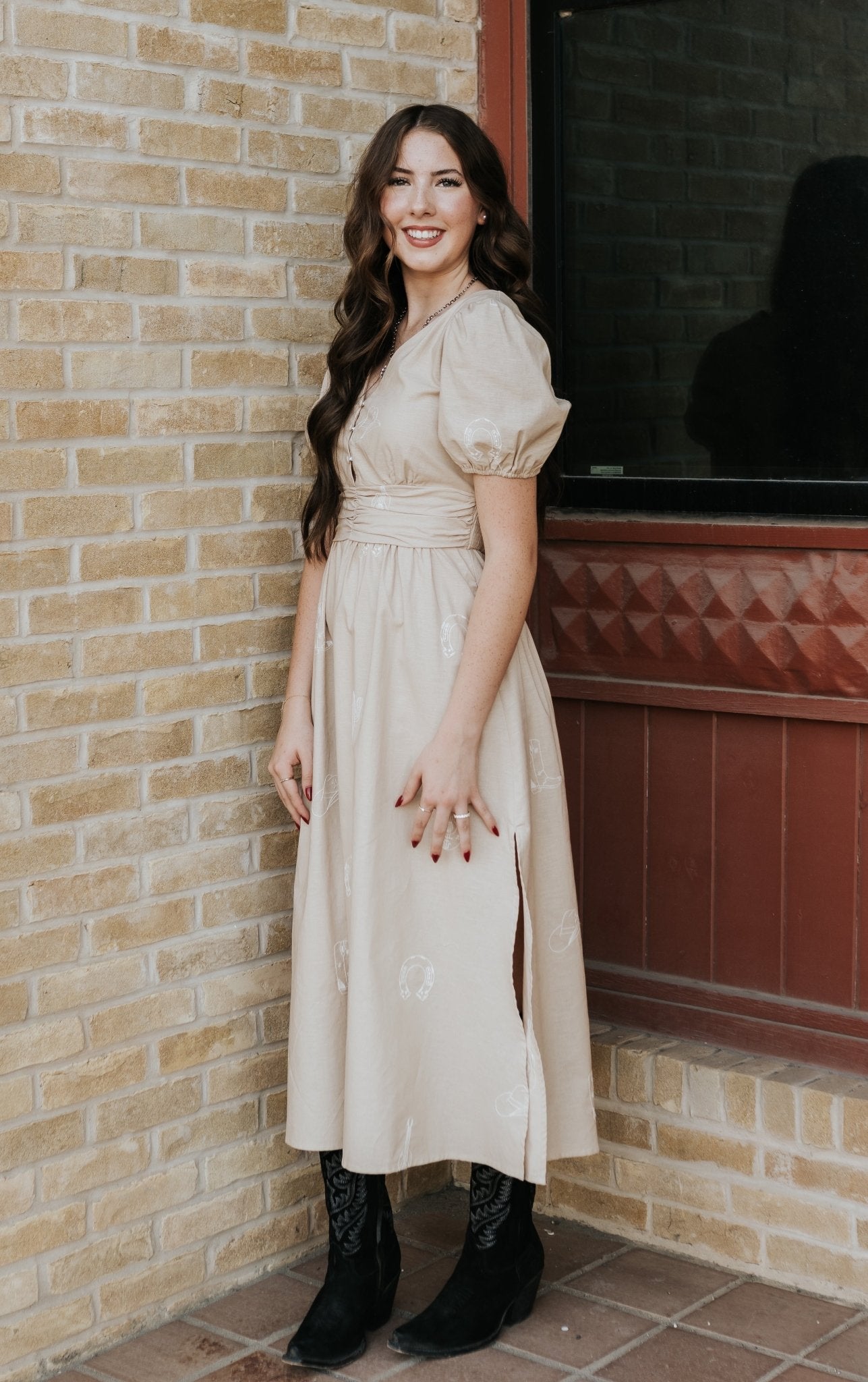 Taupe Maxie Dress 82095D - Southern Soule Designs