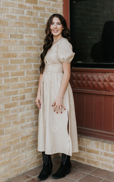 Taupe Maxie Dress 82095D - Southern Soule Designs