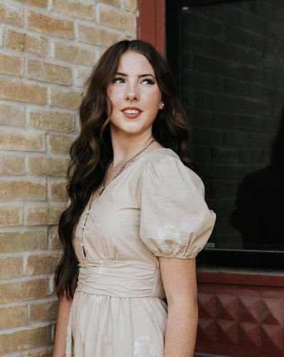 Taupe Maxie Dress 82095D - Southern Soule Designs