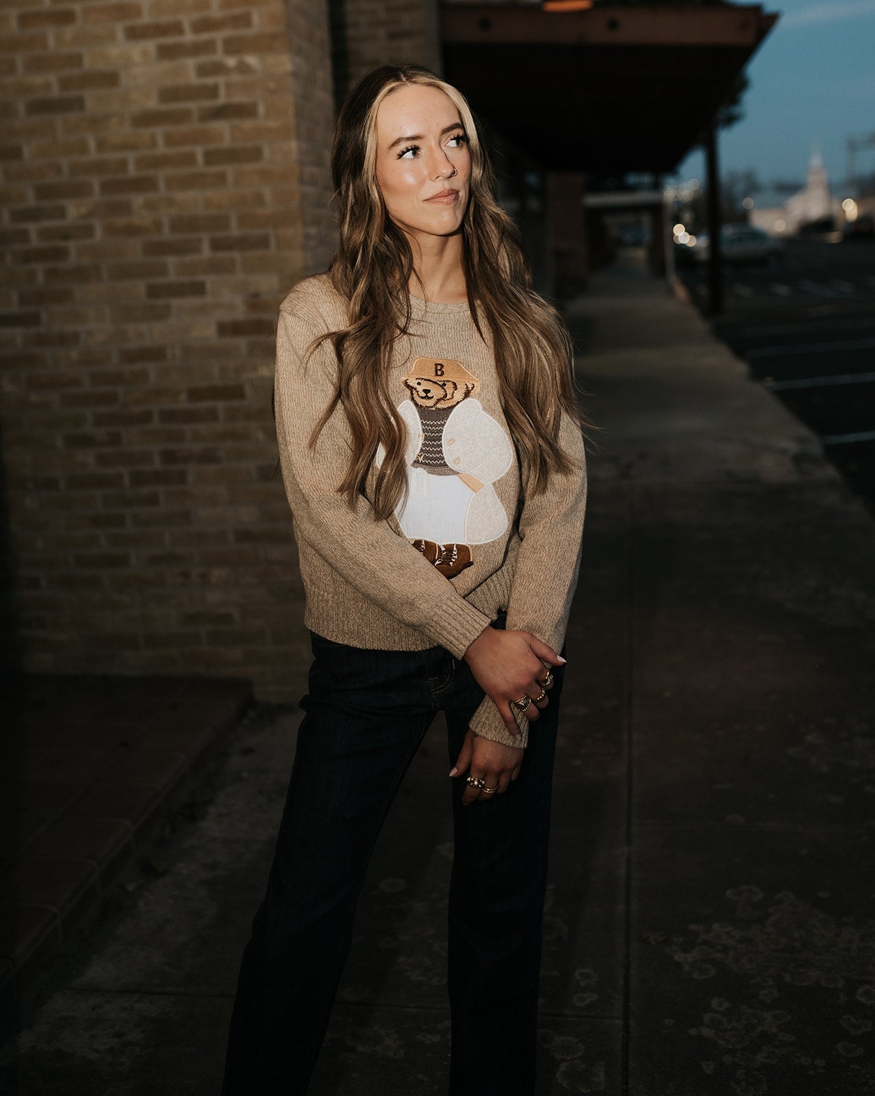 Taupe Teddy Bear Sweater IT2714 - Southern Soule Designs