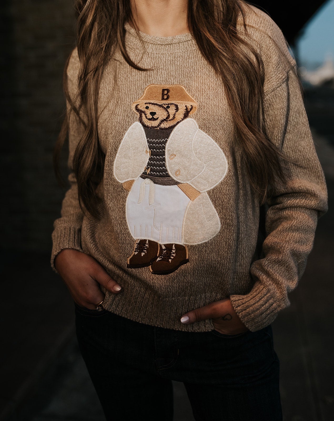 Taupe Teddy Bear Sweater IT2714 - Southern Soule Designs