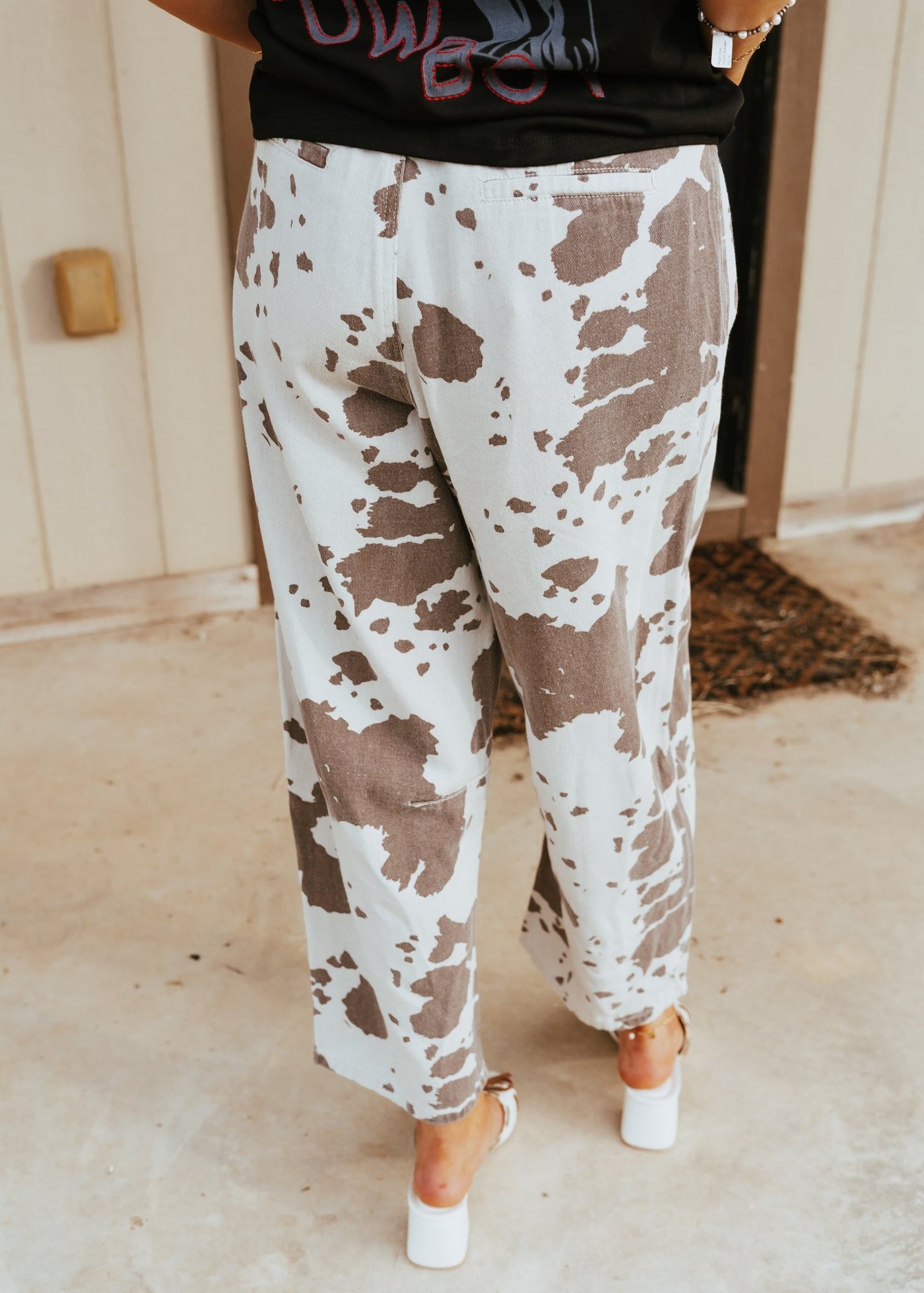 Taupe/Brown Barrel Pants SP2974 - 1 - Southern Soule Designs