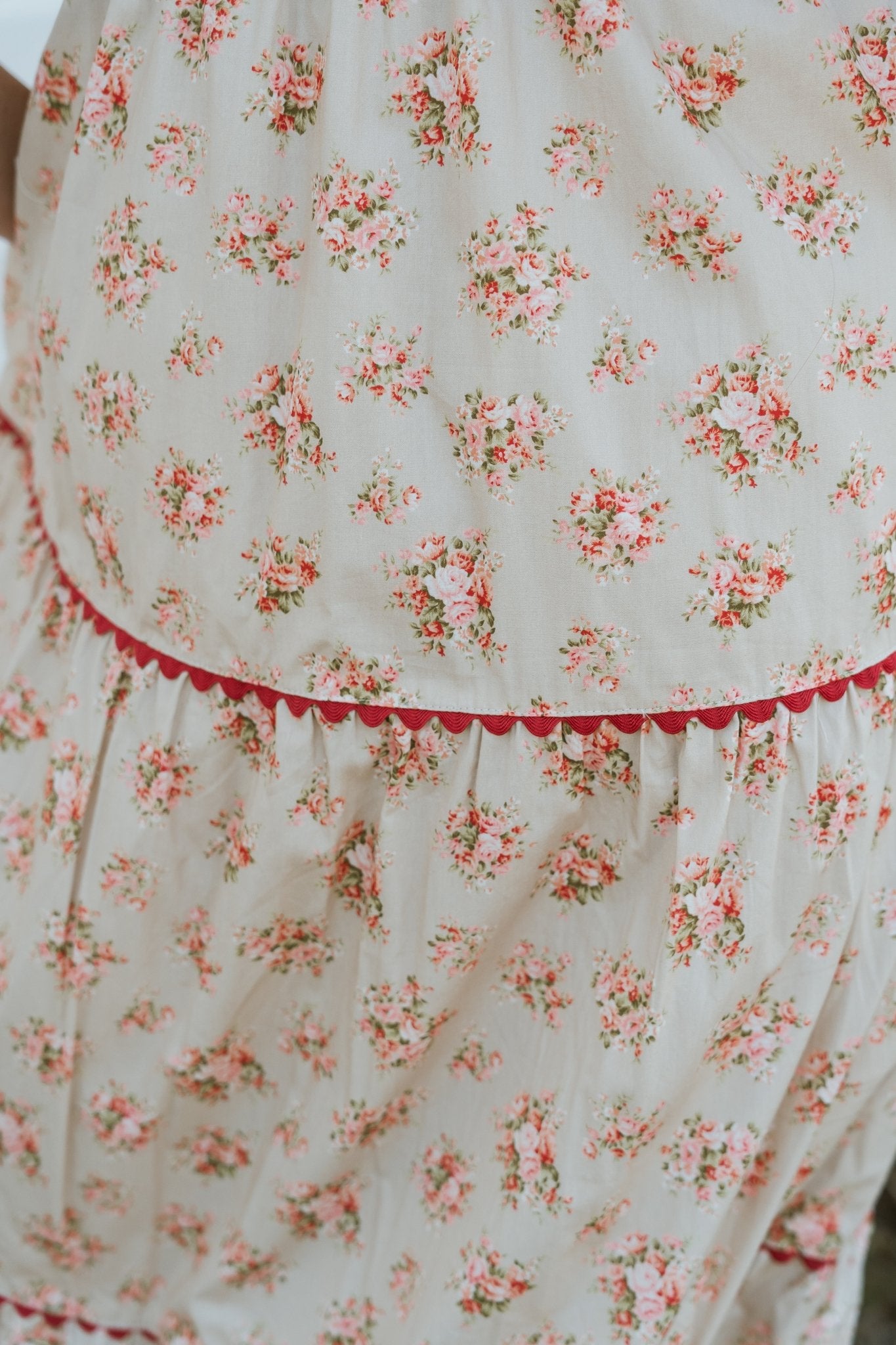 Taupe/Red Bow Maxi Dress ID39820 - 02 - Southern Soule Designs