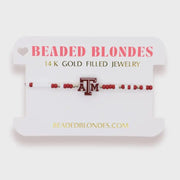 Texas A&M Logo Bracelet On Color - Southern Soule Designs