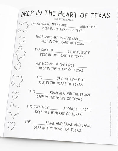 Texas Coloring Book - Southern Soule Designs