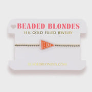 Texas Flag Bracelet On Gold - Southern Soule Designs