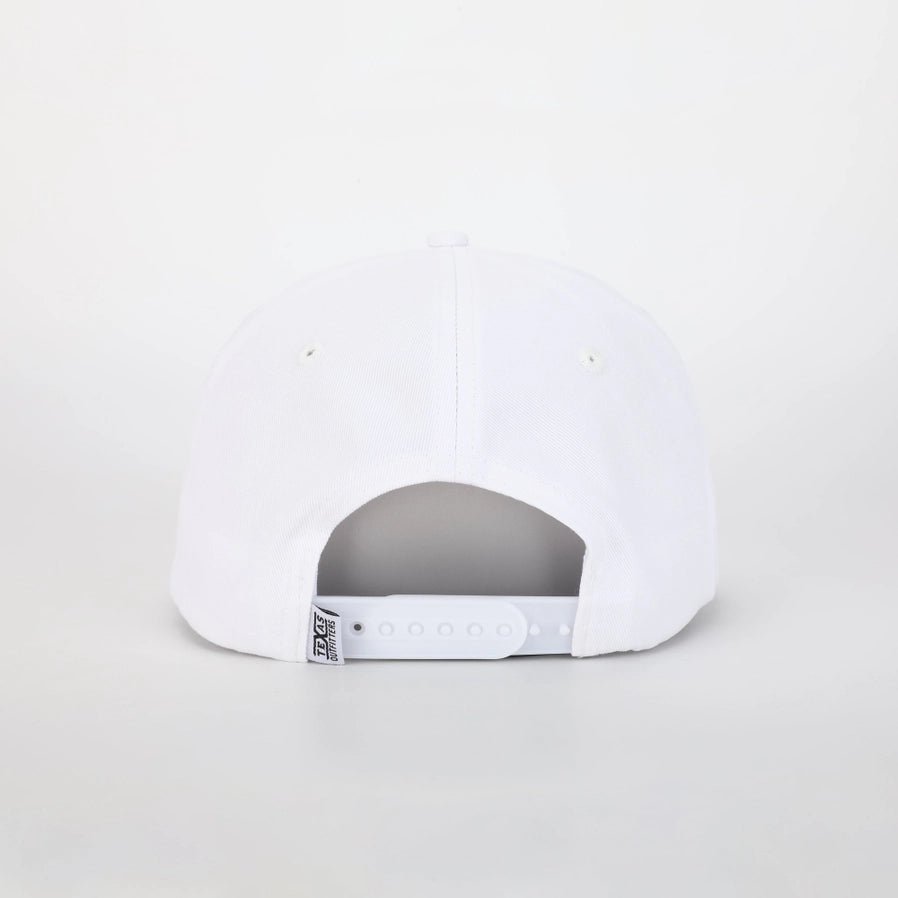 Texas Hat in Stadium White/Austin Orange - Southern Soule Designs