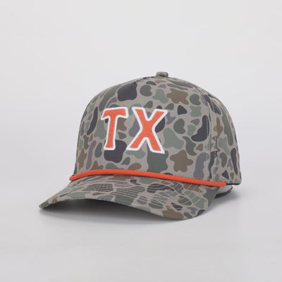 Texas Hat in TexCamo/Austin Orange - Southern Soule Designs