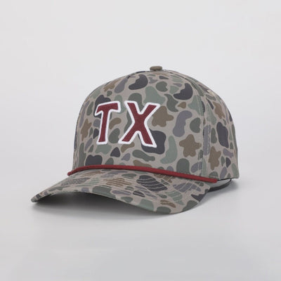 Texas Hat in TexCamo/College Maroon - Southern Soule Designs
