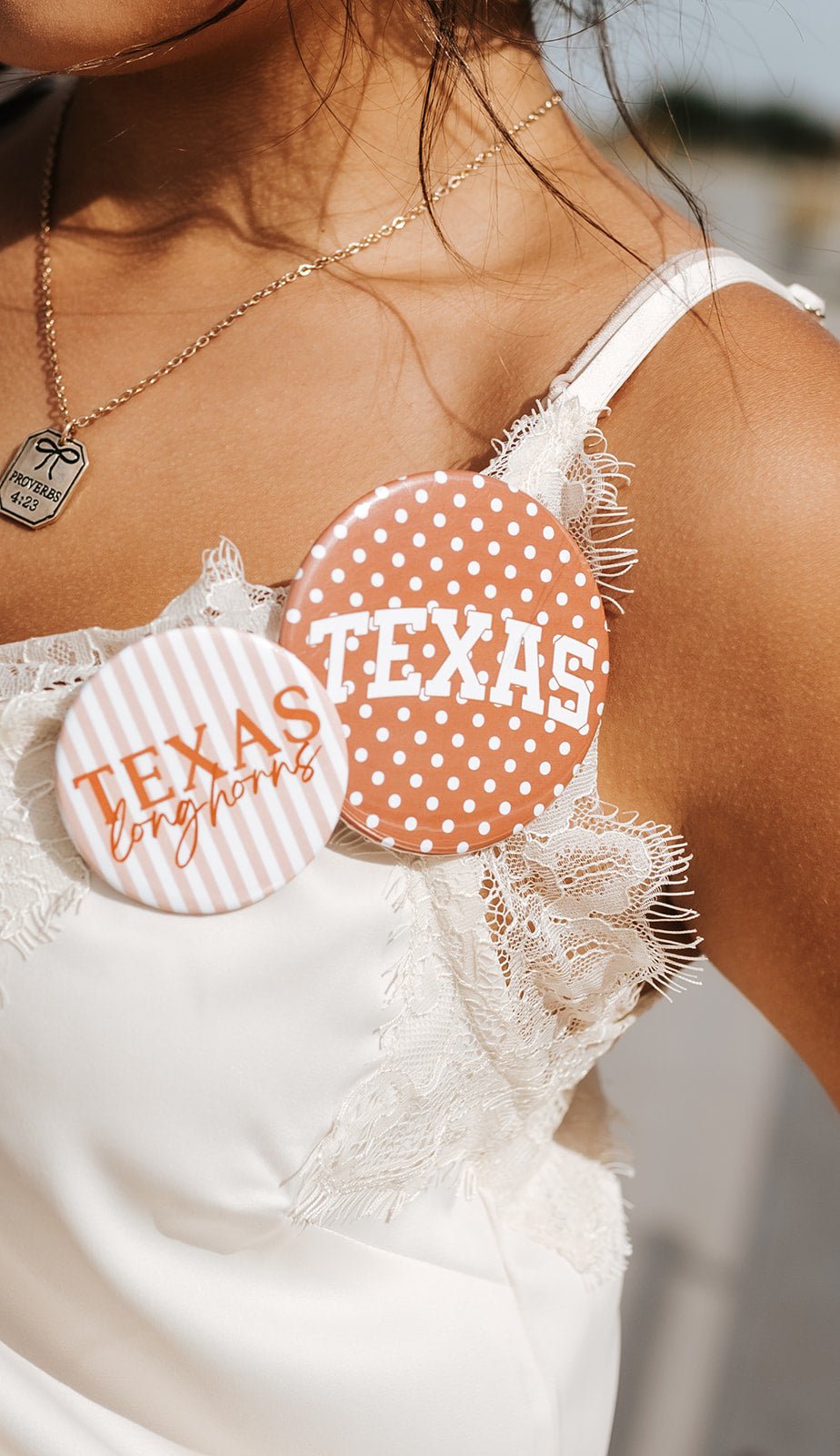 Texas Longhorns Script Button - Southern Soule Designs