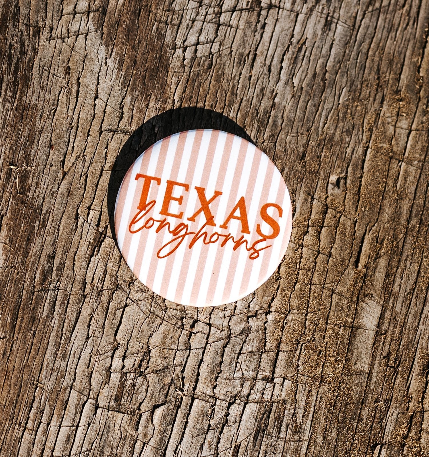 Texas Longhorns Script Button - Southern Soule Designs