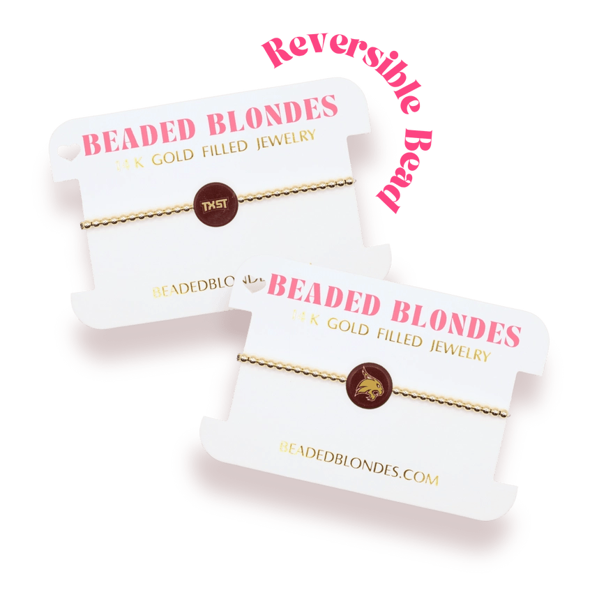 Texas State + Sprinkle Logo Bracelet Stack of 2 - Southern Soule Designs