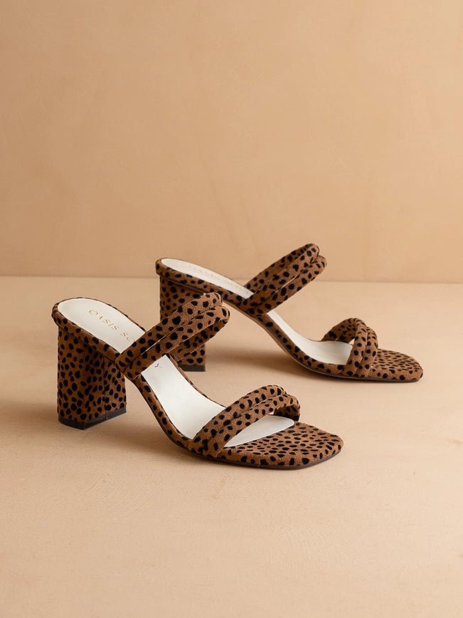 The Angela Heel Dark Cheetah - Southern Soule Designs