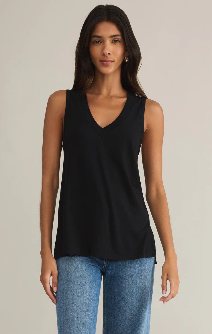 The Californian Tank Black ZT251305 - Southern Soule Designs