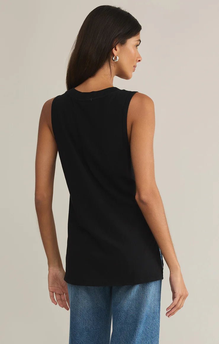 The Californian Tank Black ZT251305 - Southern Soule Designs