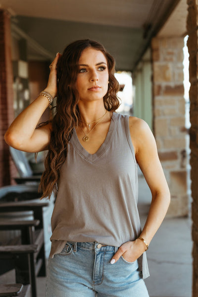 The Californian Tank Graphite Grey ZT251305 - Southern Soule Designs