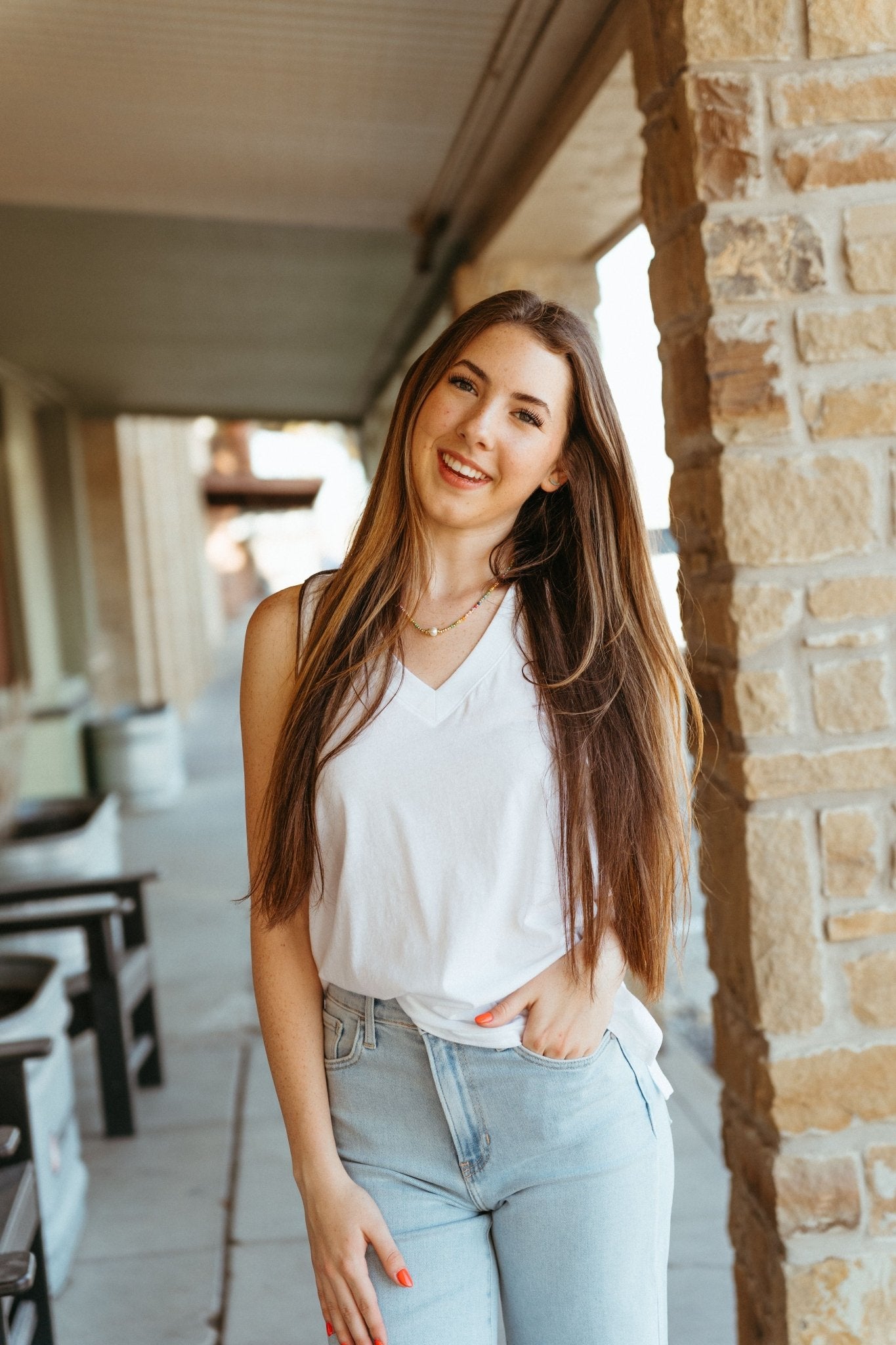 The Californian Tank White ZT251305 - Southern Soule Designs