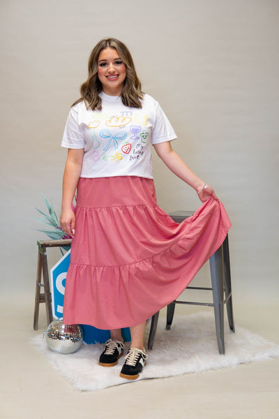 The Emilie Skirt Red - Southern Soule Designs